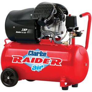 Clarke Clarke Raider 15/550 14.5cfm 50 Litre 3HP V-Twin Air Compressor (230V) Clarke Clarke Raider 15/550 14.5cfm 50 Litre 3HP V-Twin Air Compressor (230V)