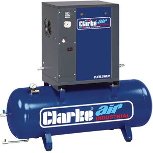 Clarke Clarke CXR3MR 8.5cfm 200 Litre 3HP Industrial Screw Compressor (230V) Clarke Clarke CXR3MR 8.5cfm 200 Litre 3HP Industrial Screw Compressor (230V)