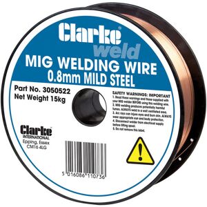 Clarke Clarke Mild Steel Welding Wire 0.8mm 15kg Clarke Clarke Mild Steel Welding Wire 0.8mm 15kg