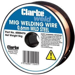 Clarke Clarke Mild Steel Welding Wire 0.6mm 5kg Clarke Clarke Mild Steel Welding Wire 0.6mm 5kg
