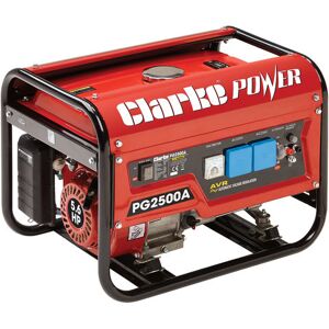 Clarke Clarke PG2500A EURO5 2.2kVA 230V Frame Petrol Generator Clarke Clarke PG2500A EURO5 2.2kVA 230V Frame Petrol Generator
