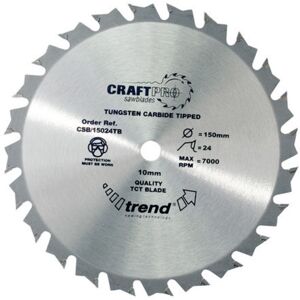 Trend CSB/15024TB Craft Pro Thin Kerf TCT Blade - Circular Saw Blade Trend CSB/15024TB Craft Pro Thin Kerf TCT Blade - Circular Saw Blade