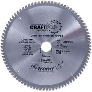 Trend Craftpro Aluminium / Plastic Saw Blade - 184mm Dia - 3 Attributes - Saw Blade Trend Craftpro Aluminium / Plastic Saw Blade - 184mm Dia - 3 Attributes - Saw Blade