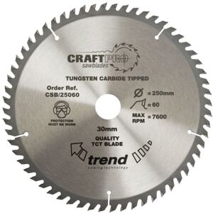 Trend - Craft Pro - Circular saw blade - 184mm, 30mm hole, 58TCT Trend - Craft Pro - Circular saw blade - 184mm, 30mm hole, 58TCT