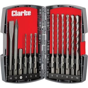 Clarke Clarke CHT802 SDS+ 12 Piece Drill And Chisel Set Clarke Clarke CHT802 SDS+ 12 Piece Drill And Chisel Set
