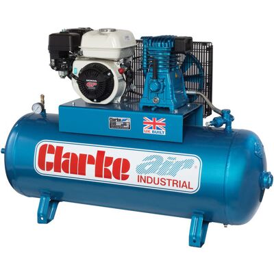 Clarke XP15/150 15cfm 150 Litre 6.5HP Petrol Industrial Air Compressor Clarke XP15/150 15cfm 150 Litre 6.5HP Petrol Industrial Air Compressor