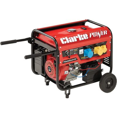 Clarke PG6500ADVES 5.5kVA Dual Voltage (230V/110V) Petrol Generator Clarke PG6500ADVES 5.5kVA Dual Voltage (230V/110V) Petrol Generator
