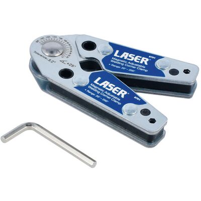 Haas Laser Magnetic Adjustable Welding Corner Clamp - 8751 Haas Laser Magnetic Adjustable Welding Corner Clamp - 8751