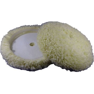 National Abrasives Polishing Bonnet - Hook & Loop - 100% Twist Merino Wool 200mm (8”) Cupped National Abrasives Polishing Bonnet - Hook & Loop - 100% Twist Merino Wool 200mm (8”) Cupped