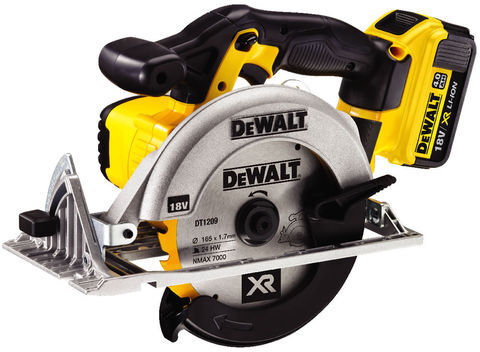 DEWALT DeWalt DCS391M2 18V XR Li-Ion Circular Saw with 2 x 4Ah Batteries, Charger & Kit Box
