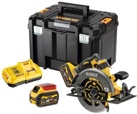 DeWalt XR FLEXVOLT DeWalt DCS578T2-GB 54V XR FLEXVOLT High Power 190mm Circular Saw with 2 x 6Ah Batteries