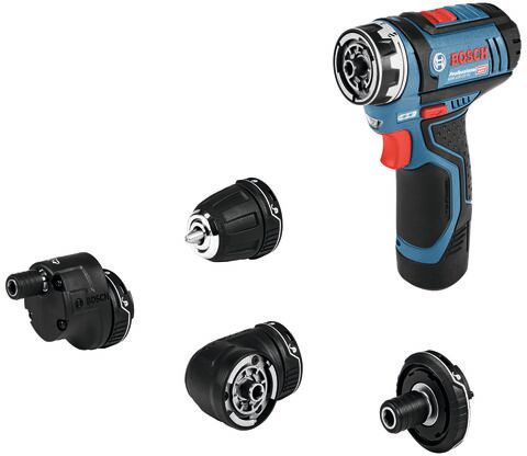 Bosch Bosch GSR 12 V-15 FC Professional 10.8/12 V FlexiClick Drill Driver With 2 x 2Ah Batteries