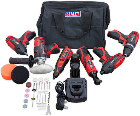 Sealey CP 12Volt Sealey CP1200COMBO2 CP1200 Series 6 x 12V Cordless Power Tool Combo Kit