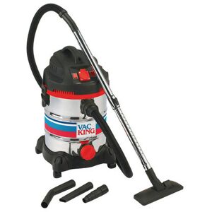 Vac King Vac King CVAC30SSR 30L Stainless Steel Wet & Dry Vacuum Cleaner with Power Take-Off (230V) Vac King Vac King CVAC30SSR 30L Stainless Steel Wet & Dry Vacuum Cleaner with Power Take-Off (230V)