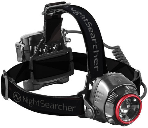 Nightsearcher NightSearcher Zoom1100 Rechargeable 1100 Lumens Head Torch with Spot-to-Flood Focus Beam