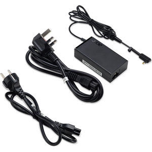 Acer AC Adapter 65W-19V for Laptops - EU/UK Power Cord Acer AC Adapter 65W-19V for Laptops - EU/UK Power Cord