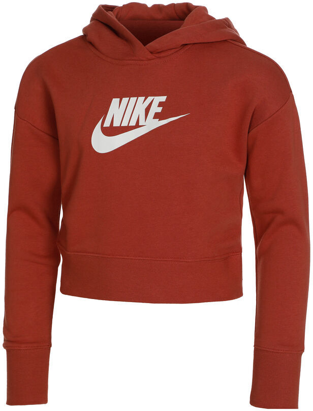 Nike Sportswear Club French Terry Cropped Hoody Women  - orange - Size: Extra Small