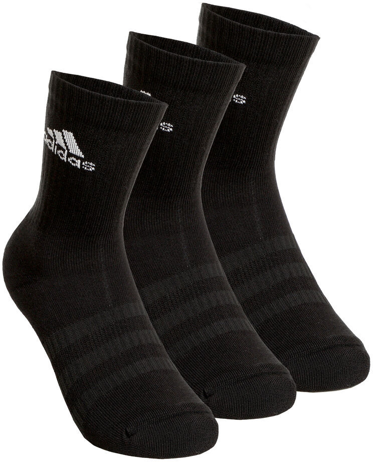 Adidas Essentials Cush Crew Sports Socks 3 Pack  - black - Size: 37-39