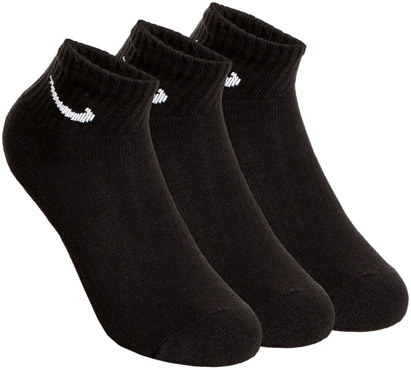 Nike Everyday Cush Ankle Sports Socks 3 Pack  - black - Size: 42-46