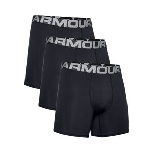 Under Armour Charged Cotton 6in Boxer Shorts 3 Pack Men  - black