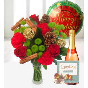 Prestige Flowers Christmas Wishes Bundle - Free Chocs