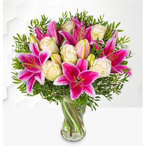 Prestige Flowers Pink Lilies & Roses Flower - Flower Delivery - Flowers - Flowers By Post - Next Day Flowers