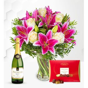 Prestige Flowers Pink Lilies & Roses Delights Gift