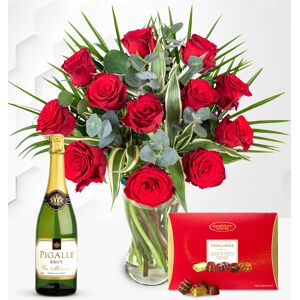 Prestige Flowers 12 Red Roses Delights Gift