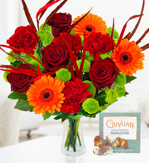 Prestige Flowers Autumn Warmer - Free Chocs