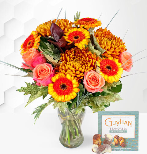 Prestige Flowers Autumn Radiance  - Free Chocs