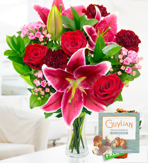 Prestige Flowers Ravishing Roses - Free Chocs