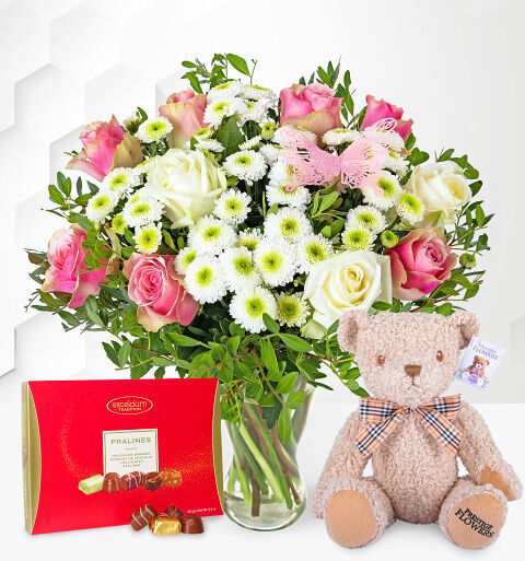 Prestige Flowers Rose Medley Gift Set