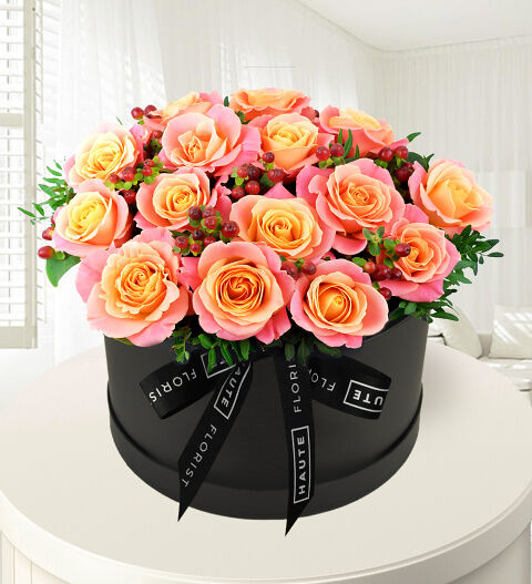 Prestige Flowers Perfectly Pink - Hat Box Flowers - Haute Florist - Birthday Flowers - Luxury Flowers - Luxury Flower Delivery