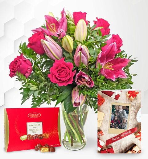 Prestige Flowers Rose and Lily Gift Set