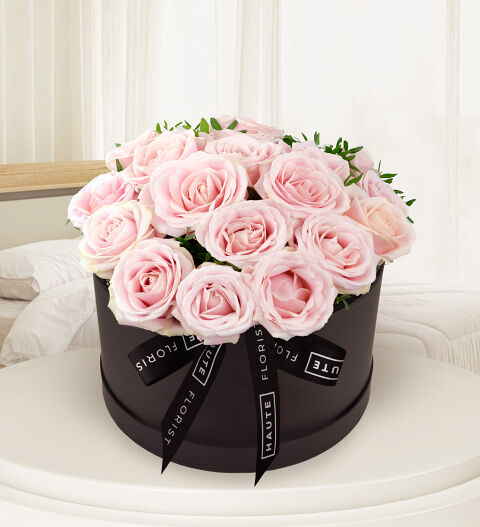 Prestige Flowers Sweet Sophistication - Haute Florist - Hat Box Flowers - Luxury Flowers - Birthday Gifts - Birthday Gift Delivery