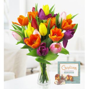 Prestige Flowers Tulips  - Free Chocs