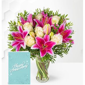 Prestige Flowers Pink Lily & Rose Anniversary