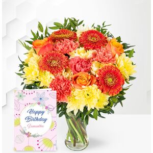 Prestige Flowers Australasia Sunset and Card