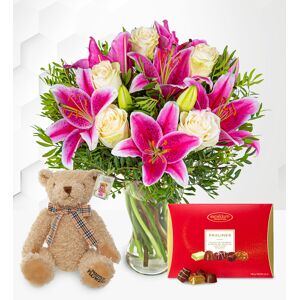 Prestige Flowers Pink Lilies & Roses Gift