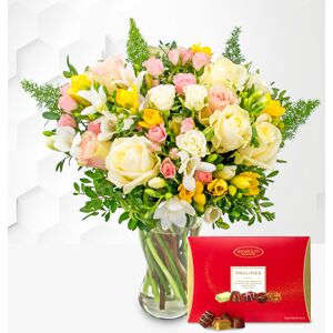 Prestige Flowers Rose and Freesia with Chocolates