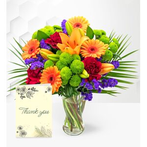 Prestige Flowers Joyful with Thank You Card