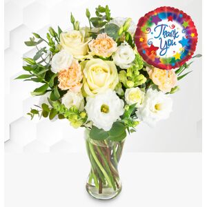 Prestige Flowers Ivory Harmony with Thank You Balloon