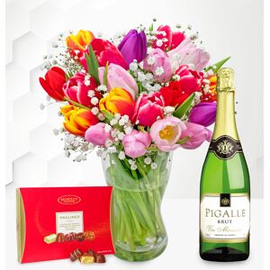 Prestige Flowers Tulip Supreme with Fizz & Chocolates