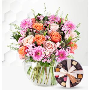 Prestige Flowers Pink Opulence & Belgian Chocolates