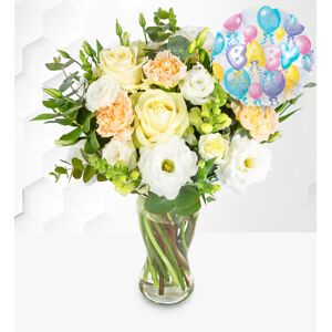 Prestige Flowers Ivory Harmony with New Baby Balloon