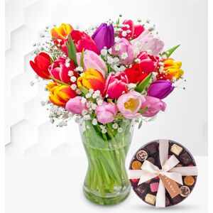 Prestige Flowers Tulip Supreme & Belgian Chocolates