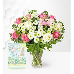 Prestige Flowers Rose Medley with Get Well Card
