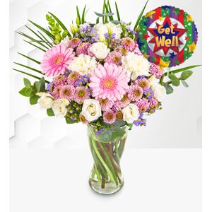 Prestige Flowers Glorious with Get Well Balloon