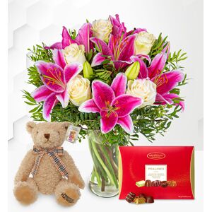 Prestige Flowers Pink Lilies & Roses Gift