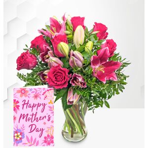 Prestige Flowers Rose & Lily with Card